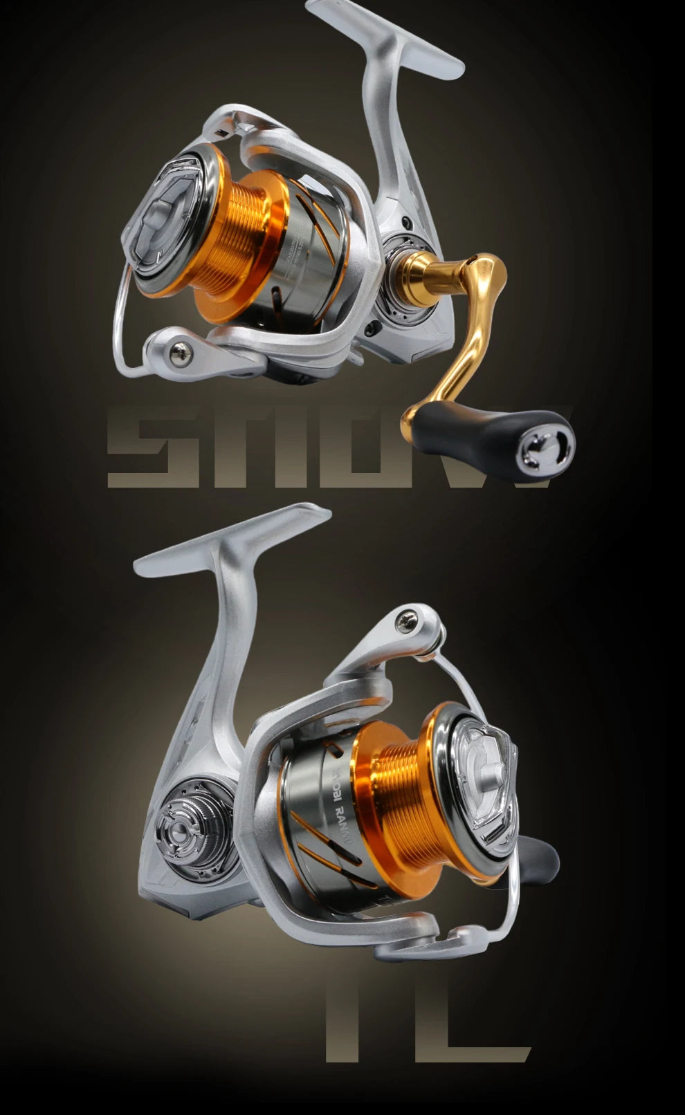 ROOBLINOS TC Metal Spinning Fishing Reels Metal Spool Freshwater Saltwater Trout Carp Spinning Reel