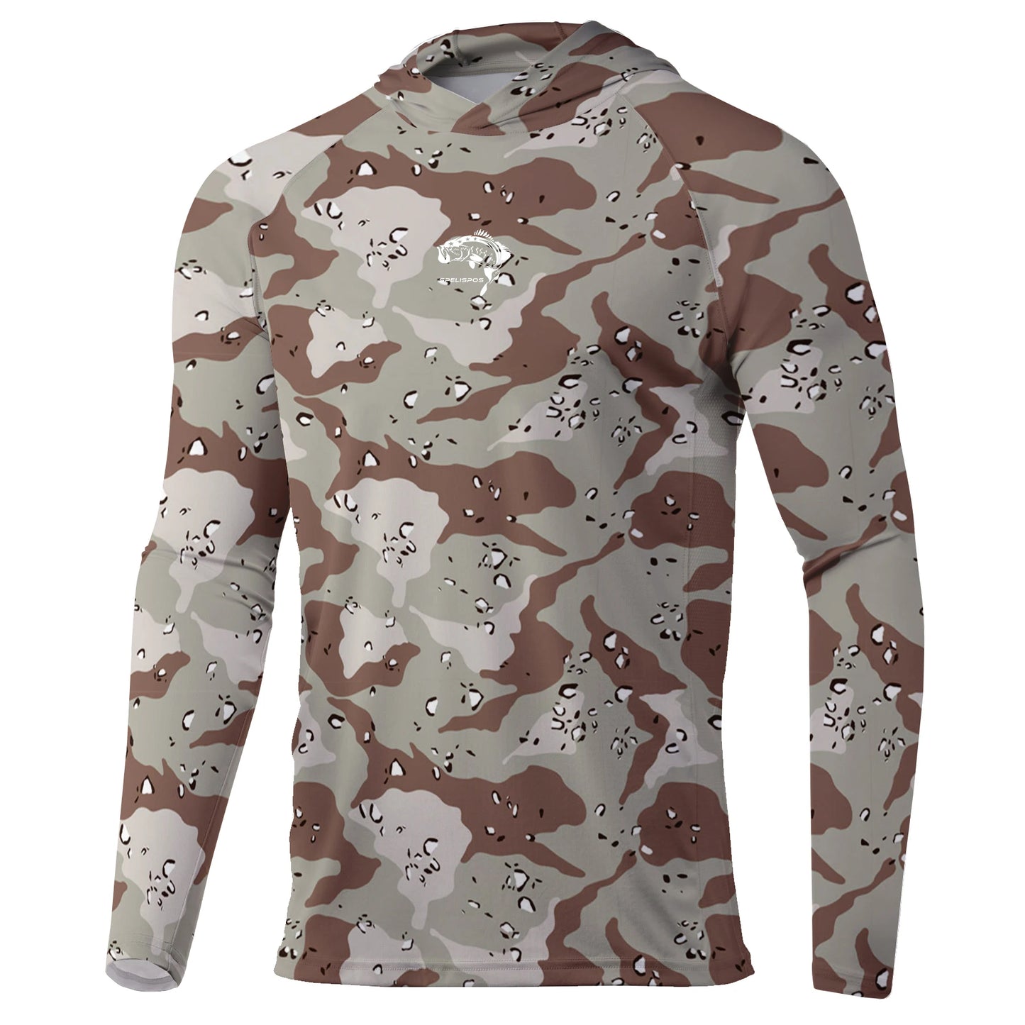 Men's Fishing Hoodie Shirt Long Sleeve, UV UPF 50+ Shirts Surfing Quick Dry, Lightweight & Breathable for Fishing, Beach, Lake