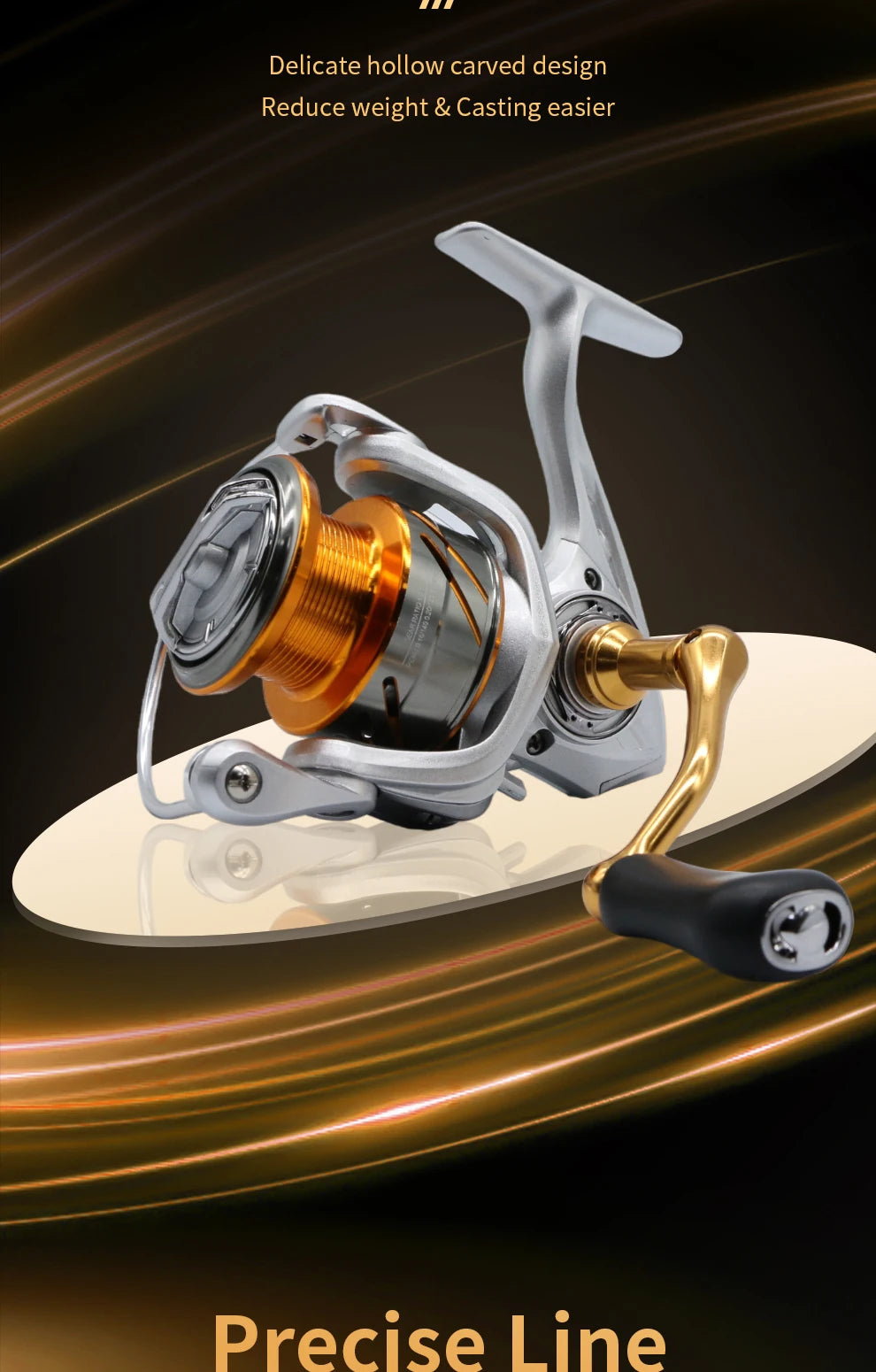 ROOBLINOS TC Metal Spinning Fishing Reels Metal Spool Freshwater Saltwater Trout Carp Spinning Reel