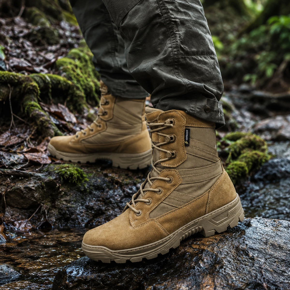VOTAGOO Tactical Military Men's Desert Combat Army Combat Boots Shoes Uniform Working Climbing