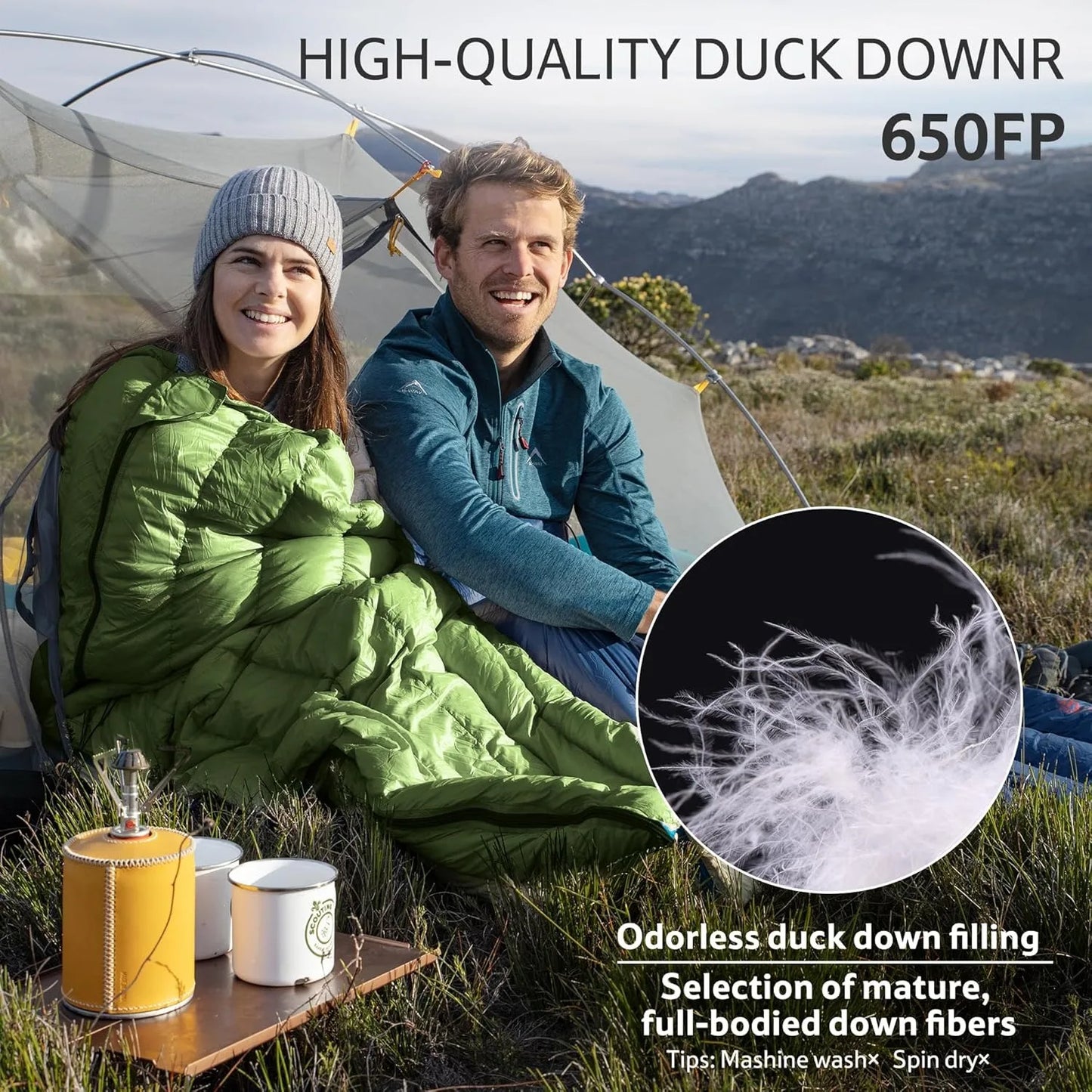 Naturehike Ultralight Down Sleeping Bag CW295 650FP Duck Down Camping Sleeping Bag  Waterproof for Outdoor Backpacking