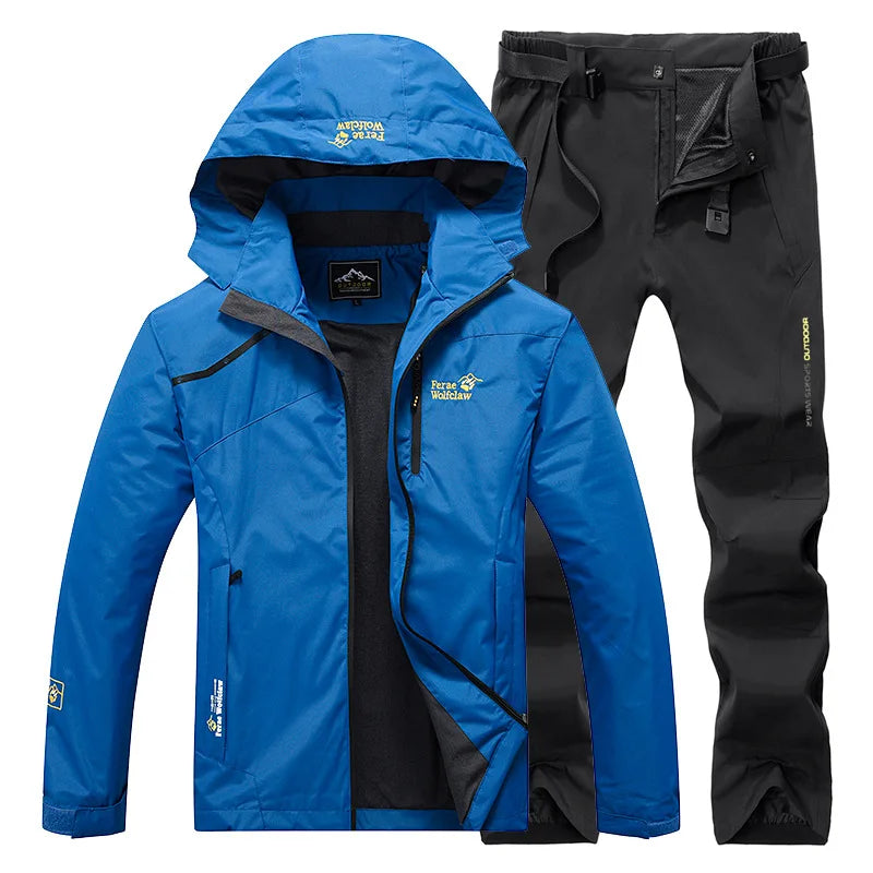 Waterproof Fishing Suit Breathable durable Hooded Jacket Fishing Wear Outdoor Fishing Pants Windbreaker Fishing Clothes Men
