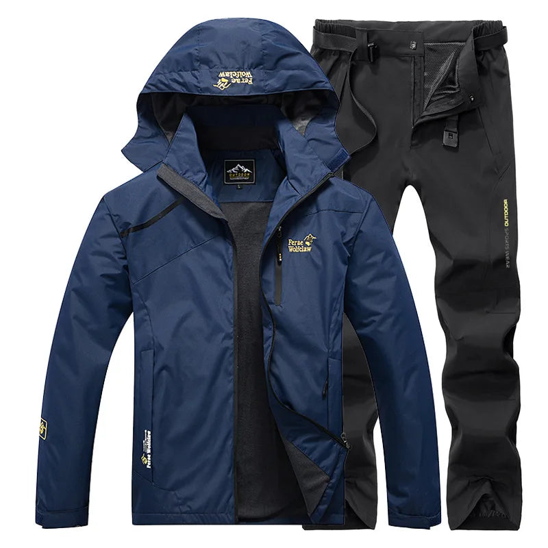 Waterproof Fishing Suit Breathable durable Hooded Jacket Fishing Wear Outdoor Fishing Pants Windbreaker Fishing Clothes Men