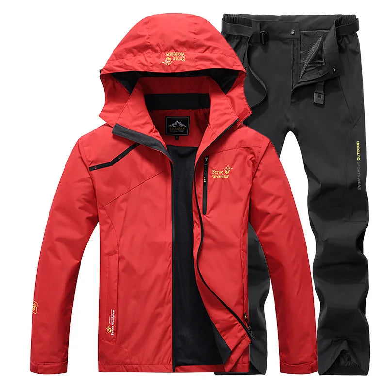 Waterproof Fishing Suit Breathable durable Hooded Jacket Fishing Wear Outdoor Fishing Pants Windbreaker Fishing Clothes Men