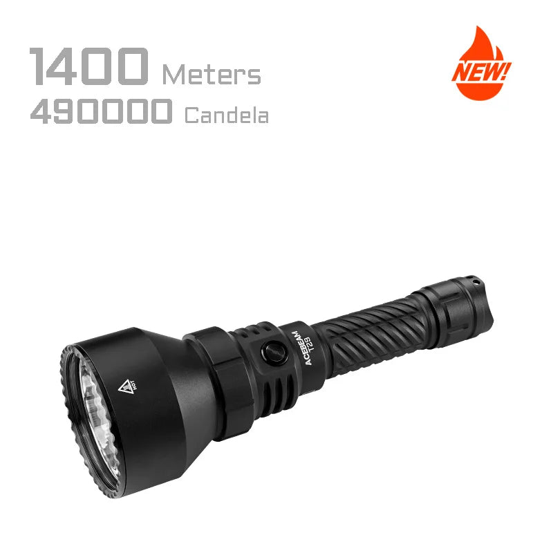 ACEBEAM T29 Powerful Long Range Hunting Flashlight 2900 Lumens 1400 Meters USB C Rechargeable Battery For Professional Hunting