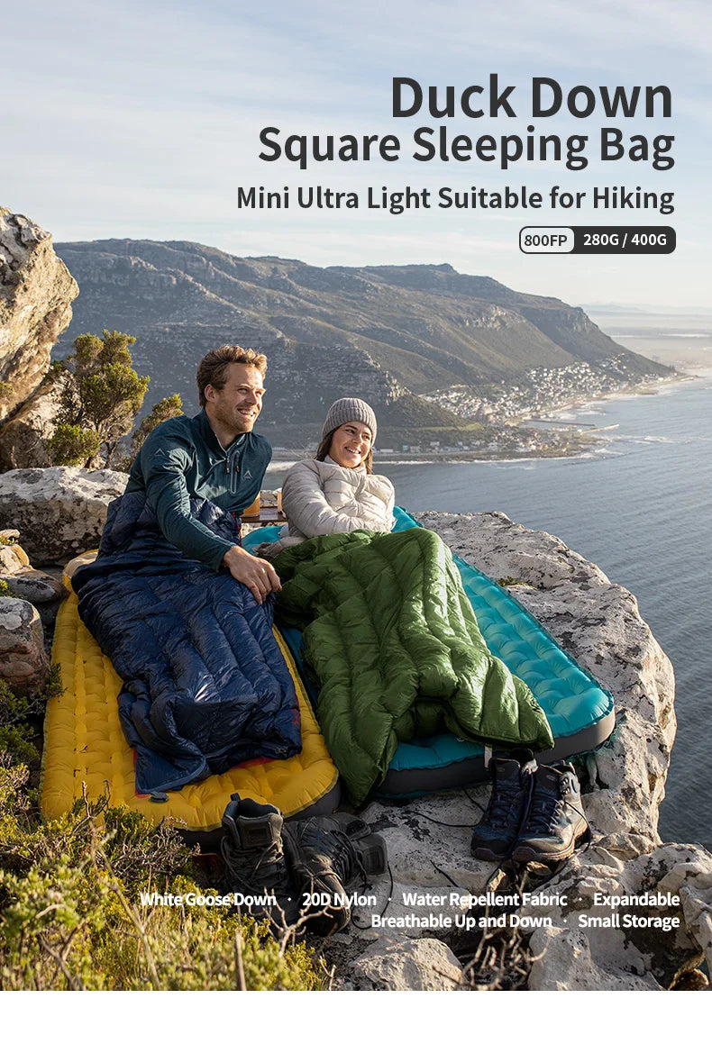 Naturehike Ultralight Down Sleeping Bag CW295 650FP Duck Down Camping Sleeping Bag  Waterproof for Outdoor Backpacking