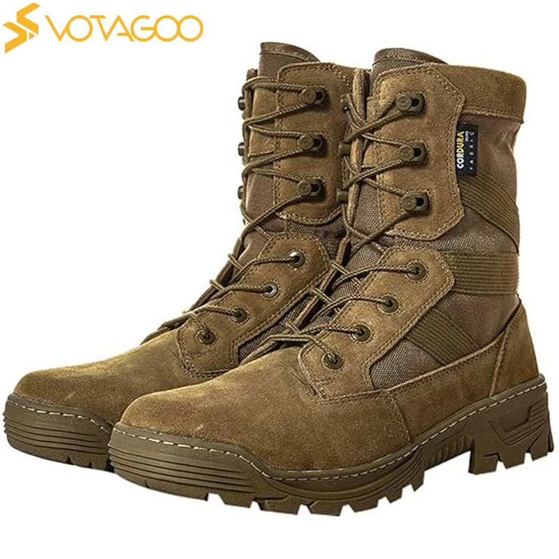 VOTAGOO Tactical Military Men's Desert Combat Army Combat Boots Shoes Uniform Working Climbing